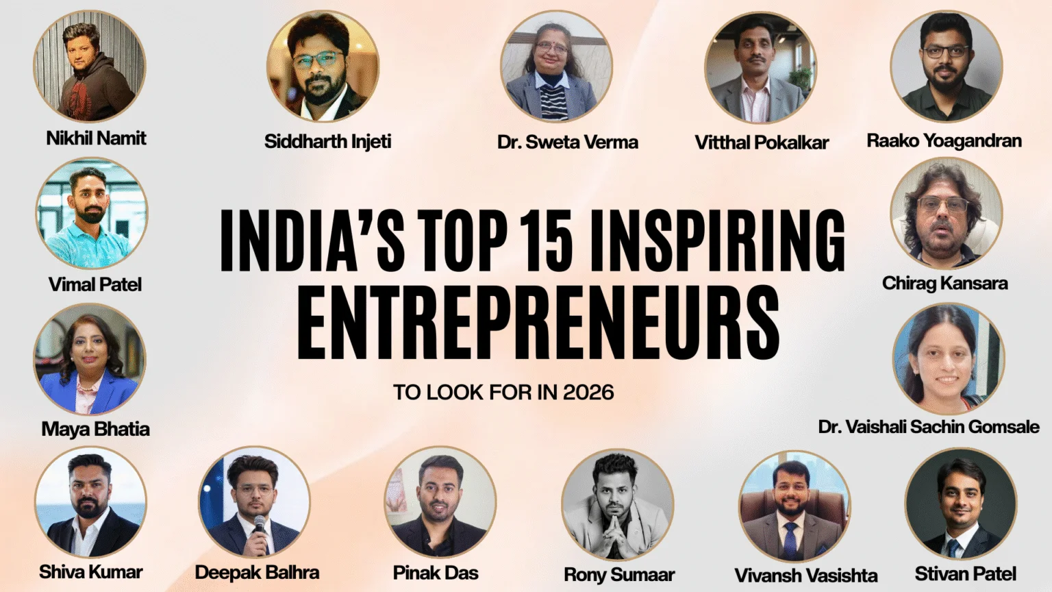 India’s Top 25 Inspiring Entrepreneurs to Look Out for In 2026